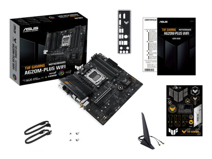 ASUS TUF GAMING A620M-PLUS WIFI AMD A620 Socket AM5 micro ATX Motherboard