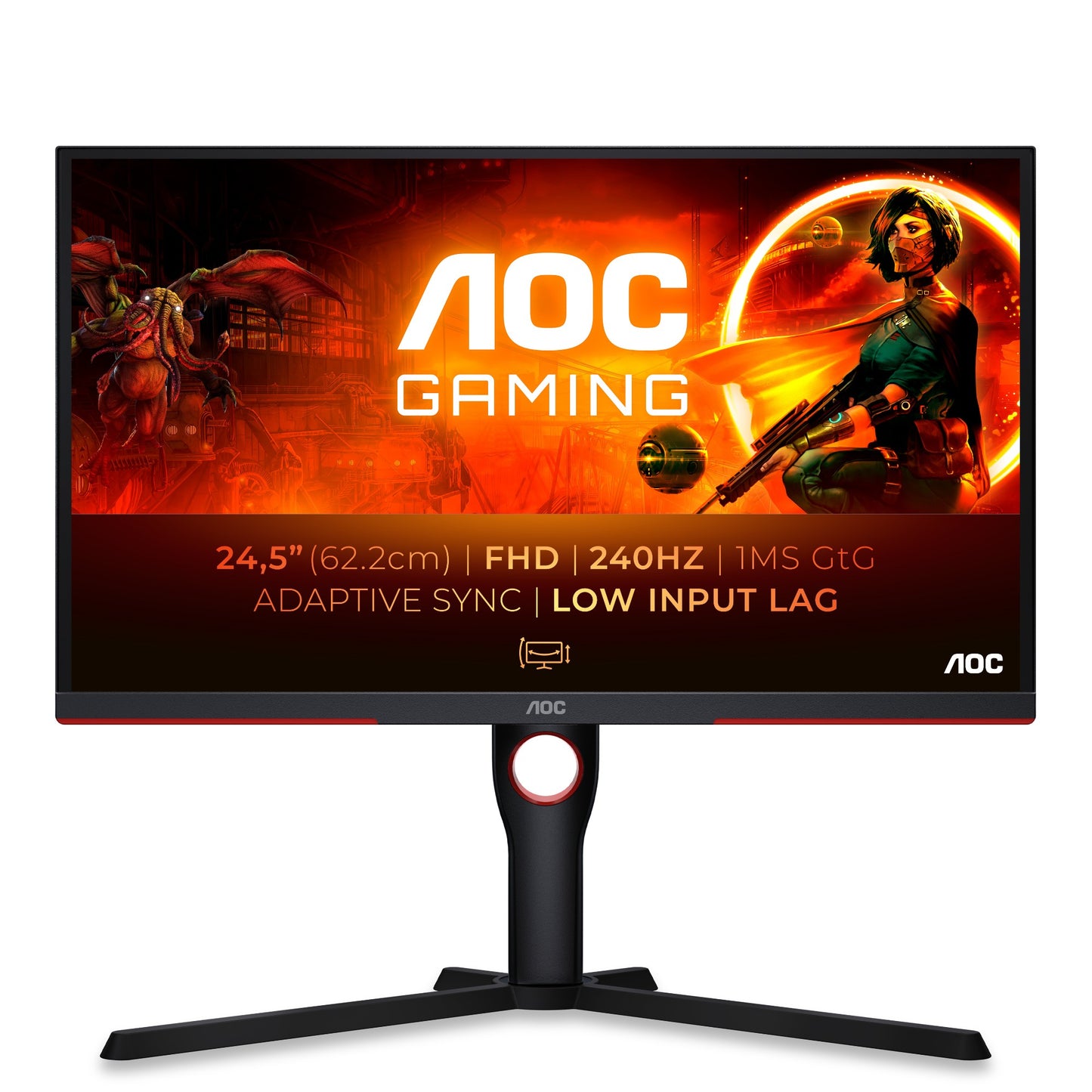 AOC G3 25G3ZM/BK 24.5" Full HD VA 240Hz Monitor