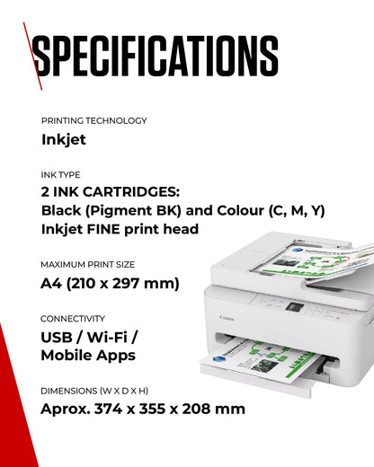 Canon PIXMA TS7550i Inkjet A4 1200 x 1200 DPI Wi-Fi Printer
