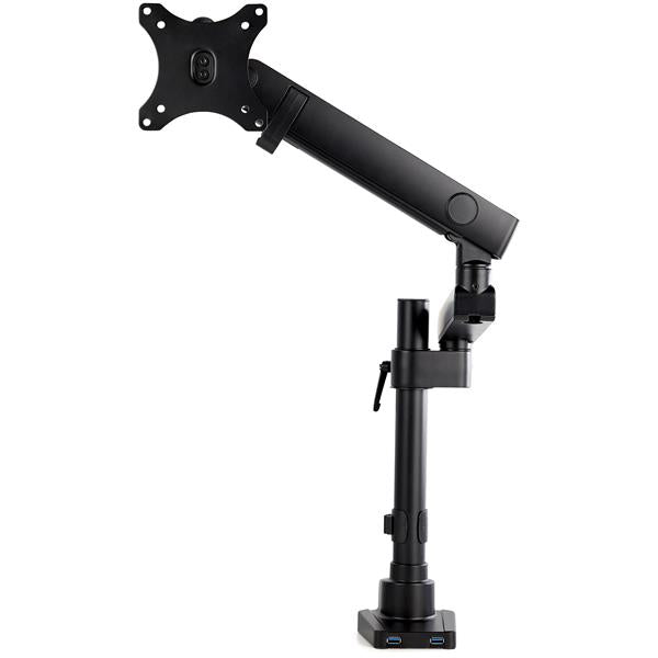 StarTech.com Desk Mount Monitor Arm with 2x USB 3.0 Ports, Full Motion Single
