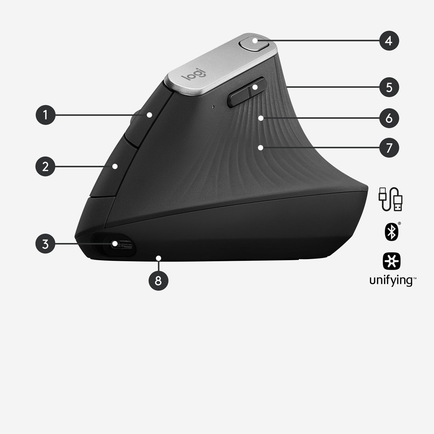 Logitech MX Wired Ergonomic Mouse