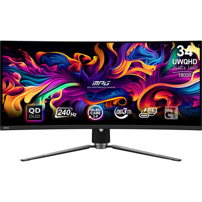 MSI MPG 341CQPX QD-OLED 34" UWQHD OLED 240Hz Curved Monitor