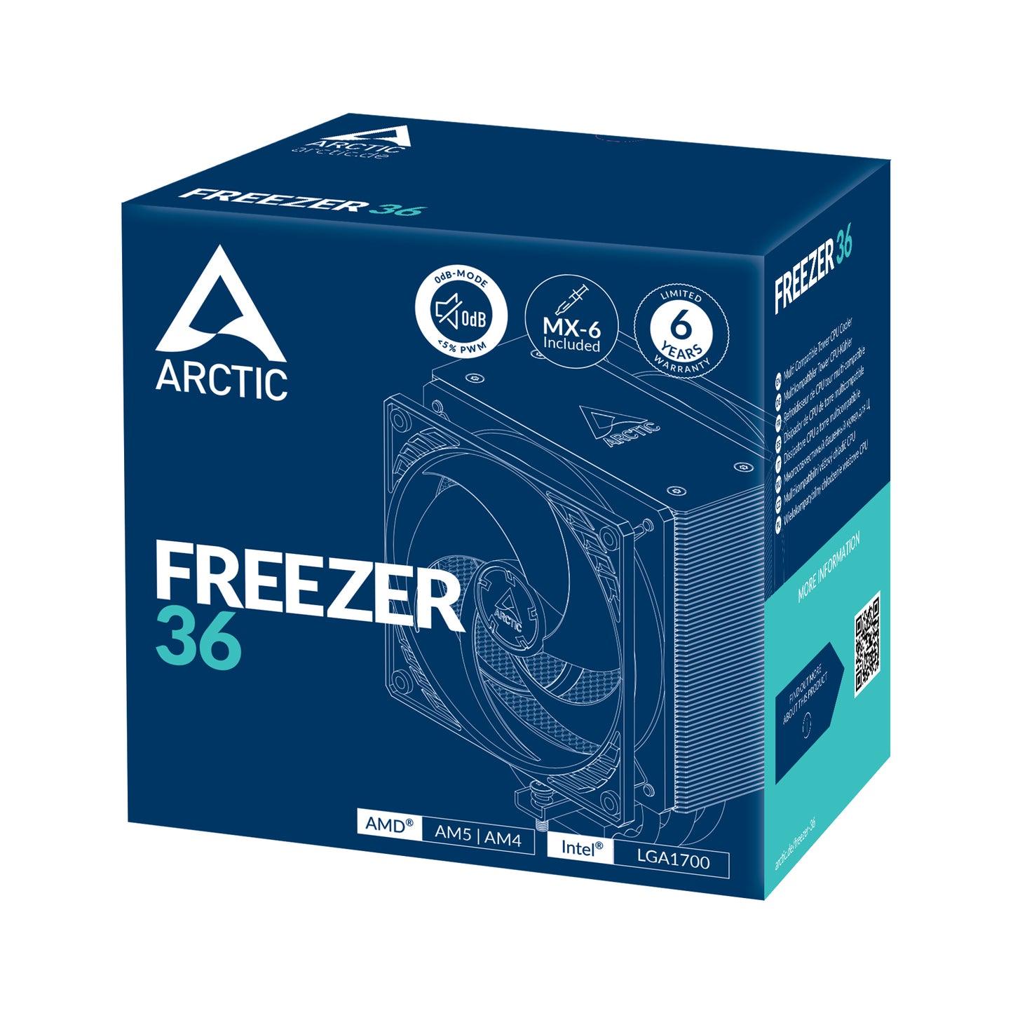 ARCTIC Freezer 36 Multi Compatible Tower CPU Cooler Cooling