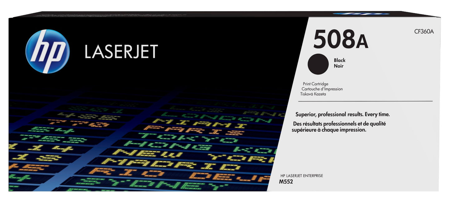 HP CF360A/508A Black Toner Cartridge (6K pages, HP CLJ M 552)