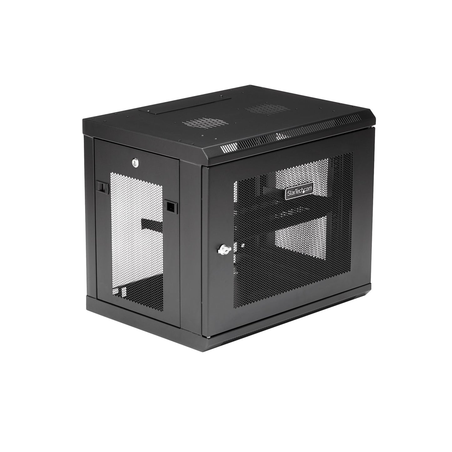 StarTech.com 2-Post 9U Wall Mount Network Cabinet with 1U Shelf, 19" Wall-Mounted Rack