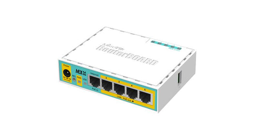 Mikrotik hEX PoE lite wired router Fast Ethernet White Networking