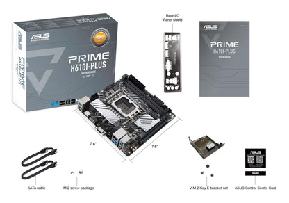 ASUS PRIME H610I-PLUS-CSM Intel H610 LGA 1700 mini ITX Motherboard