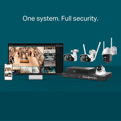 TP-LINK VIGI 4MP Outdoor Full-Color Wi-Fi Bullet Network Camera