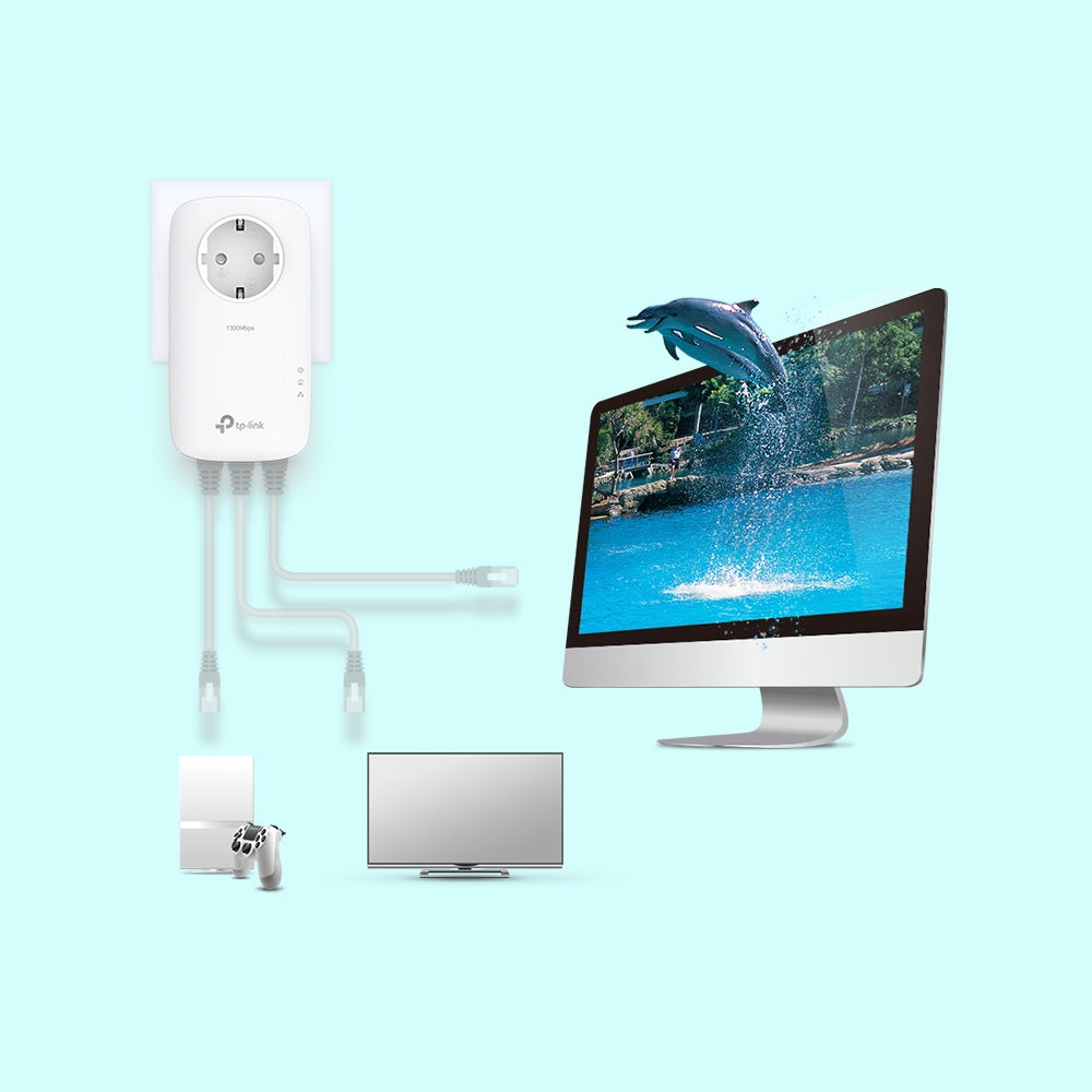 TP-LINK TL-PA8033P KIT PowerLine network adapter 1300 Mbit/s Ethernet LAN White 2