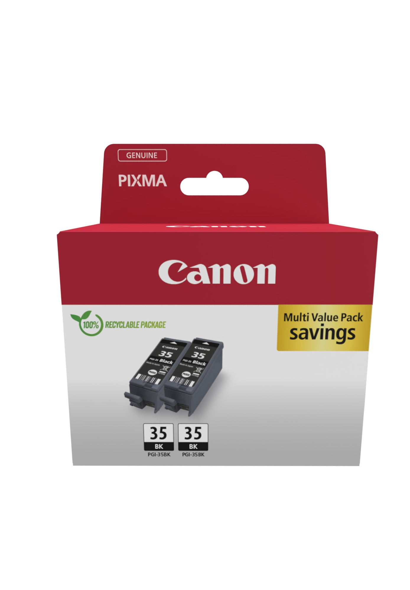 Canon 1509B029/PGI-35BK Black Ink Cartridge (191 pages, Canon Pixma IP 100)