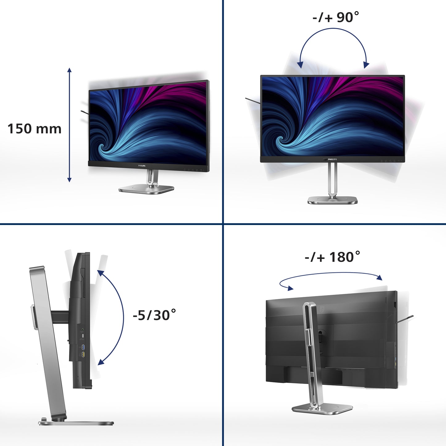 Philips 27B2U4601/00 27" QHD IPS 120Hz Monitor