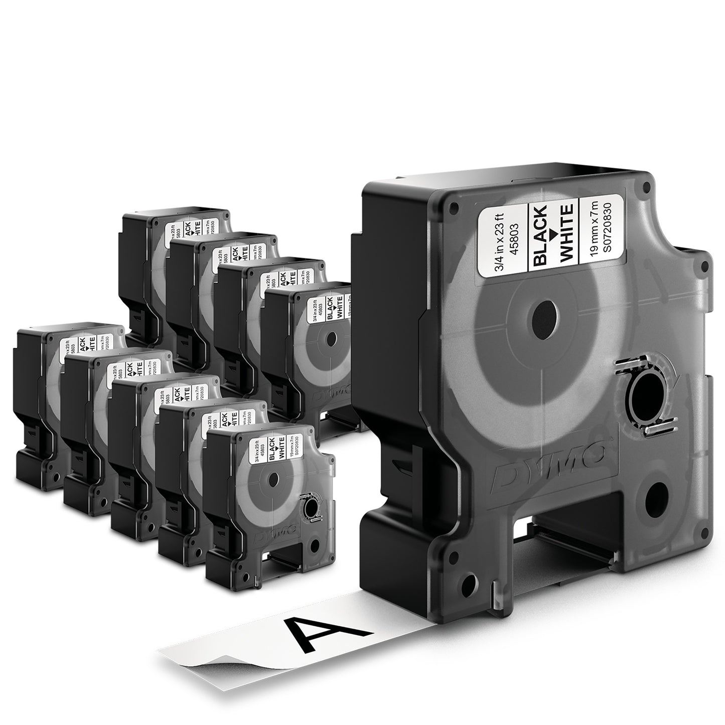 DYMO 2093098/D1 DirectLabel-etikettes black on white 19mm x 7m Pack=10 for Dymo D1 Labels