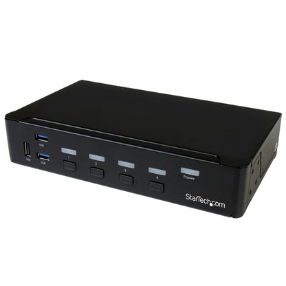 StarTech.com 4-Port DisplayPort KVM Switch - USB 3.0 - 4K 30Hz - TAA