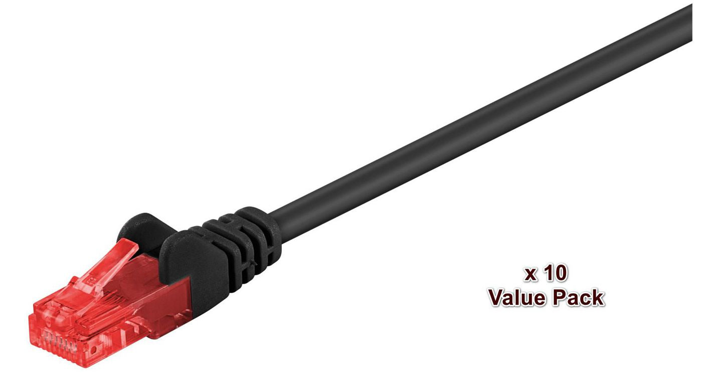 Microconnect V-UTP605SVP networking cable Black 5 m Cat6 U/UTP (UTP)