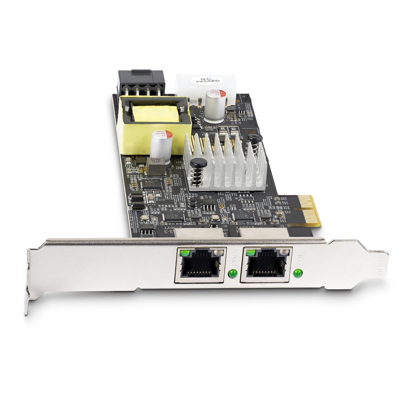 StarTech.com 2-Port 2.5Gbps NBASE-T PoE Network Card, Dual Intel I225-V, 802.3af/at Network Adapter