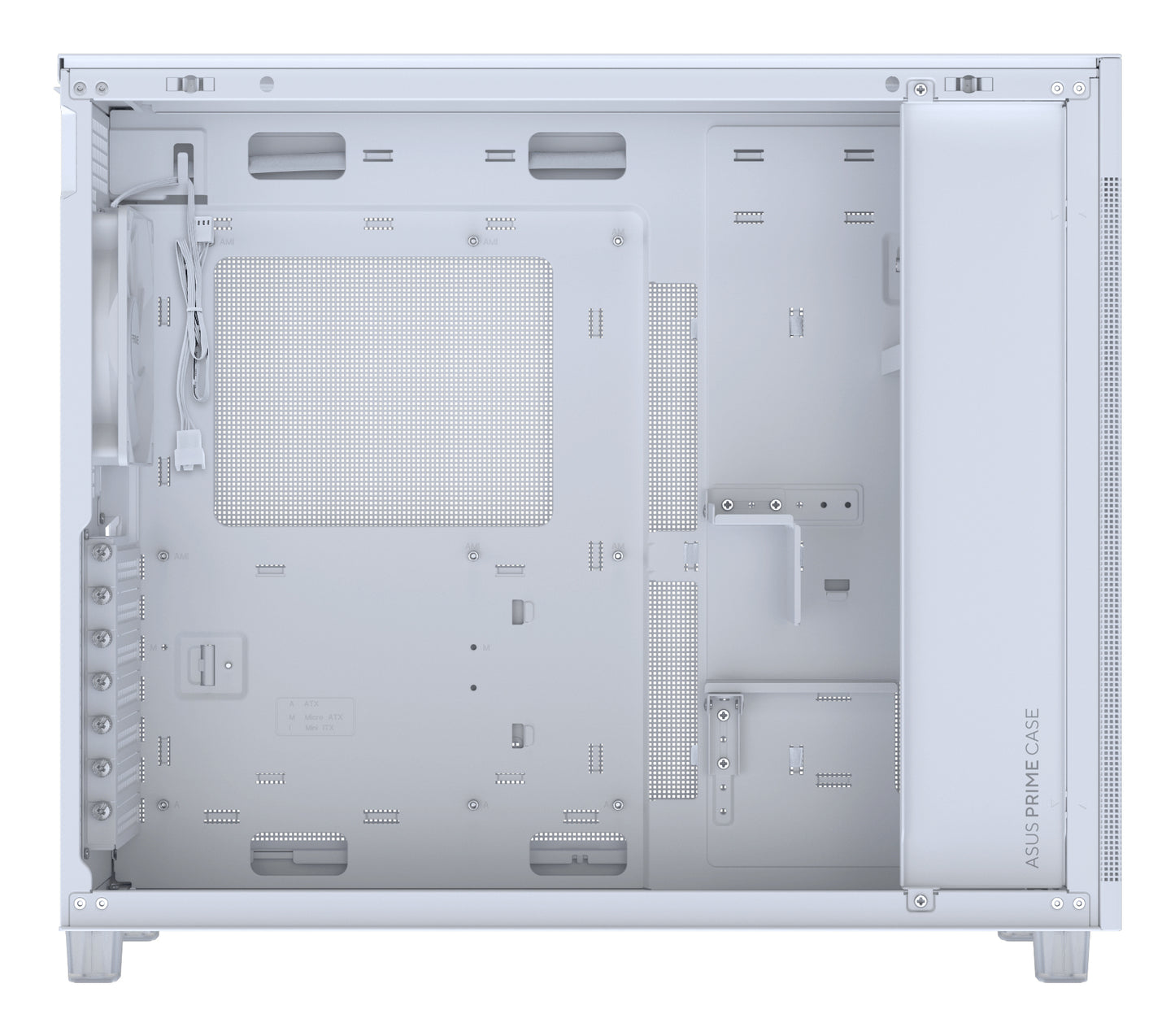 ASUS PRIME AP303 Mesh Midi Tower White PC Case