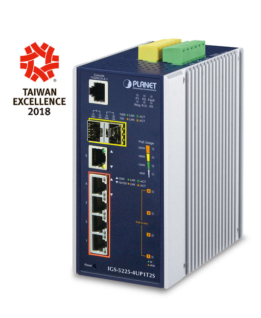 Planet IGS-5225-4UP1T2S network switch PoE