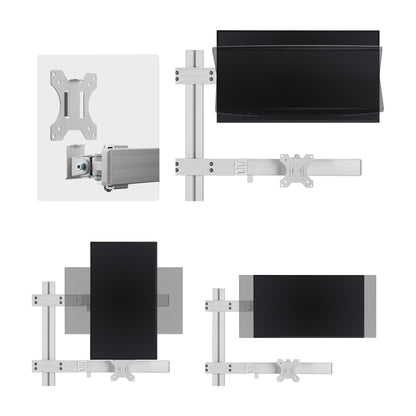 StarTech.com Six-Monitor Desk Mount with Crossbar, Up To 32-inch Computer Screens