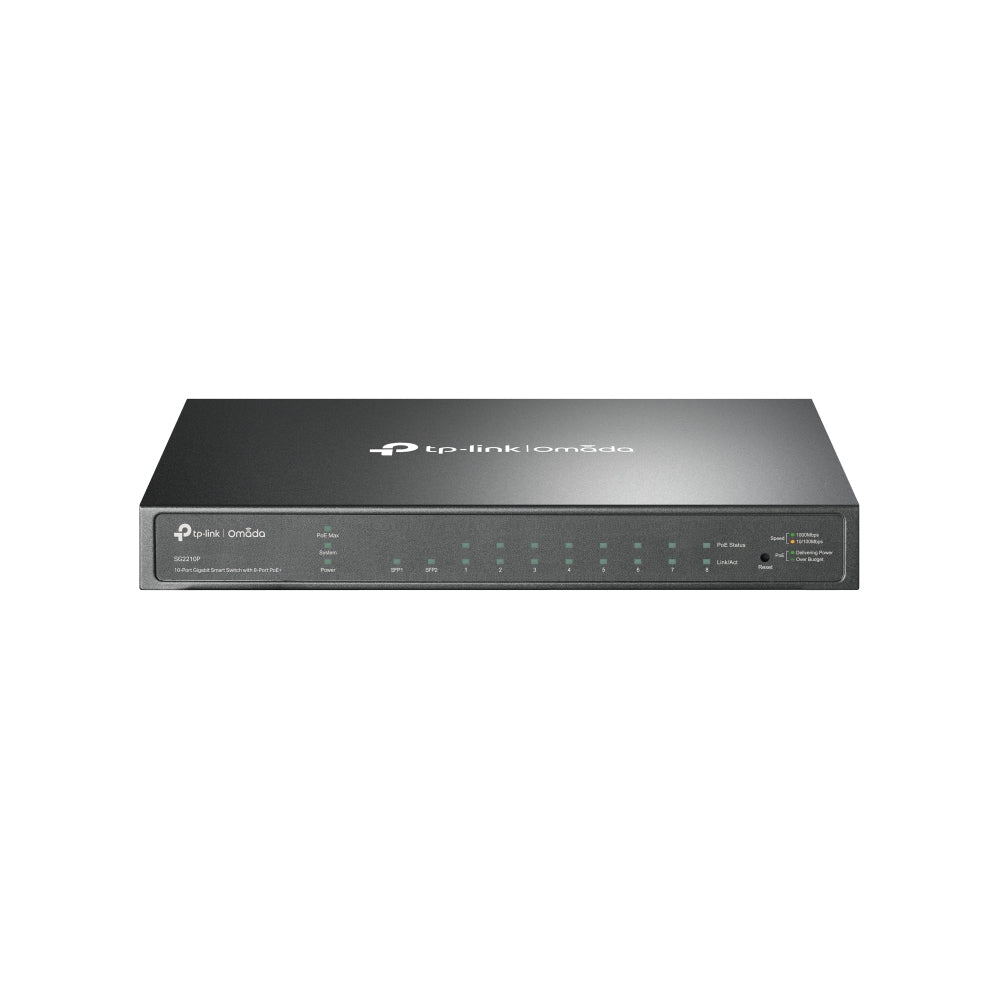 TP-LINK Omada 10-Port Gigabit Smart Switch with 8-Port PoE+
