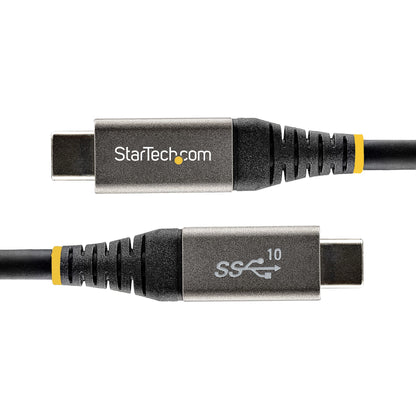 StarTech.com 1.6ft (50cm) USB-C Cable, USB 10Gbps, 100W (5A) Power Delivery, 8K 60Hz