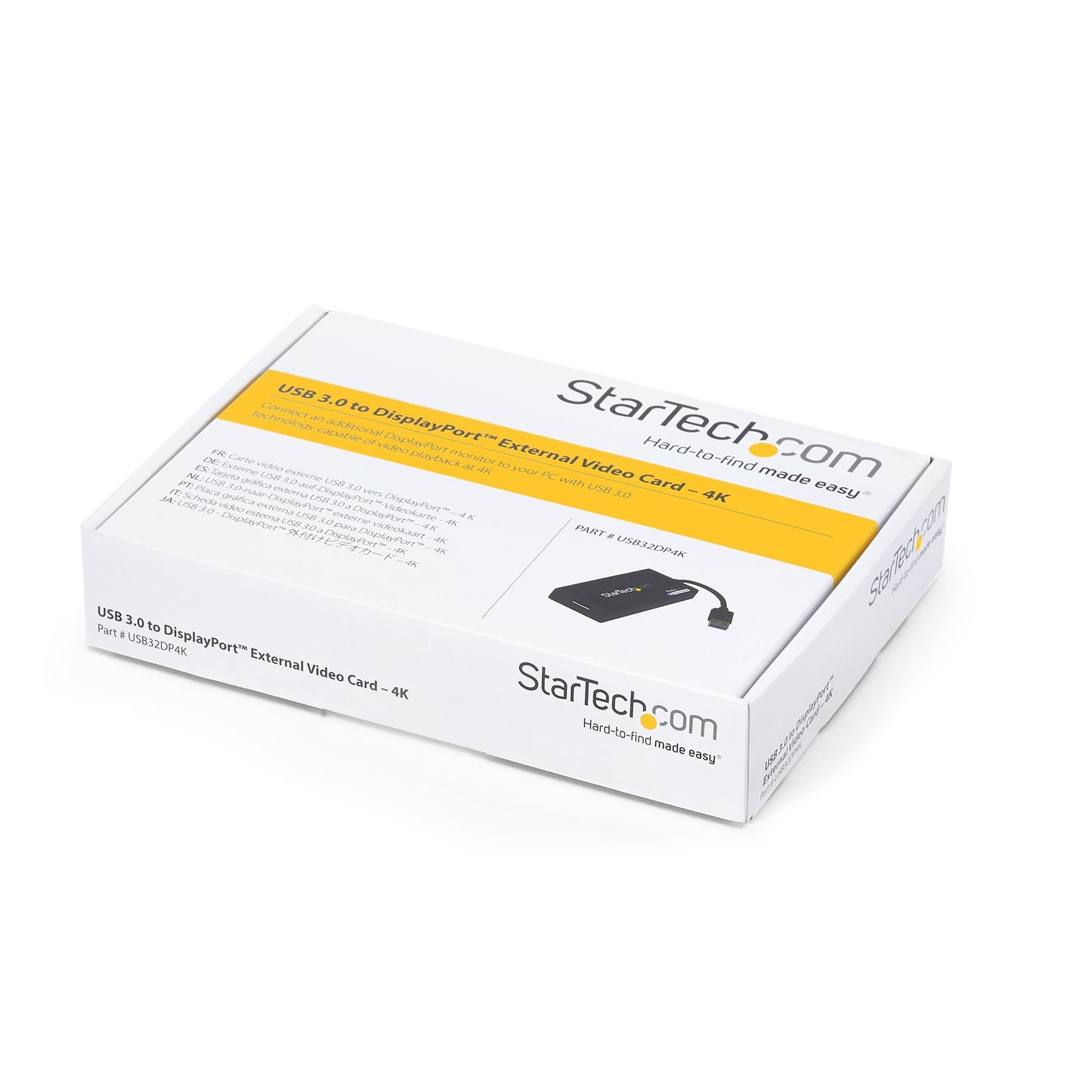 StarTech.com USB 3.0 to DisplayPort Adapter - DisplayLink Certified - 4K 30Hz Hub