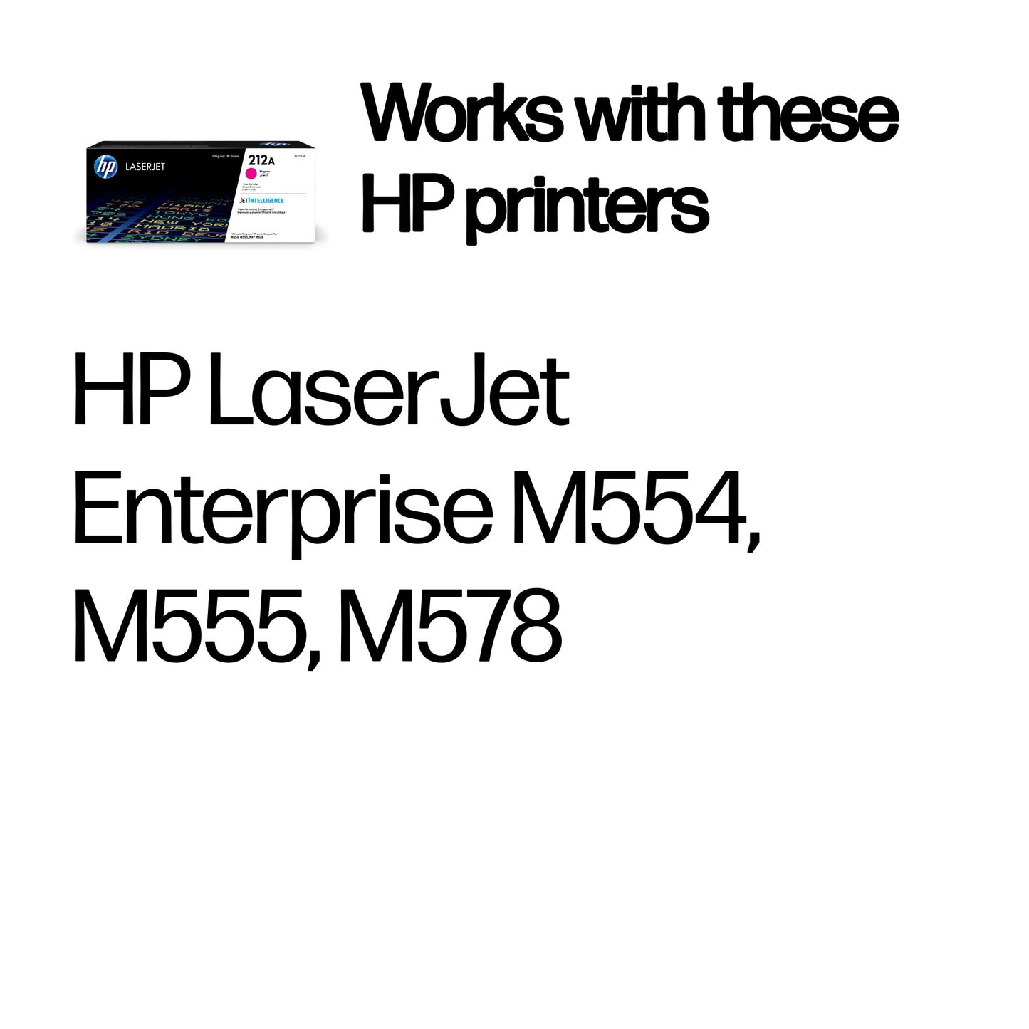 HP W2123A/212A Magenta Toner Cartridge (4.5K pages, HP CLJ M 554)
