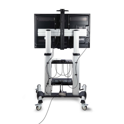 StarTech.com Rolling TV Cart/Stand On Wheels For 60-100inch Flat Screens Up To 220lb Mount