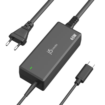 j5create JUP1265 65W PD USB-C® Power Adapter - EU Charger