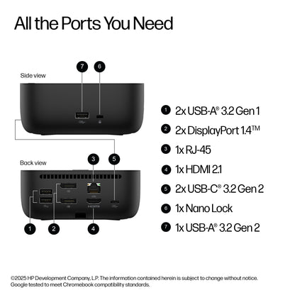 HP G6 USB-C Docking Station 100W