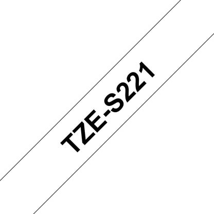 Brother TZE-S221 DirectLabel black on white extra strong Laminat 9mm x 8m for Labels