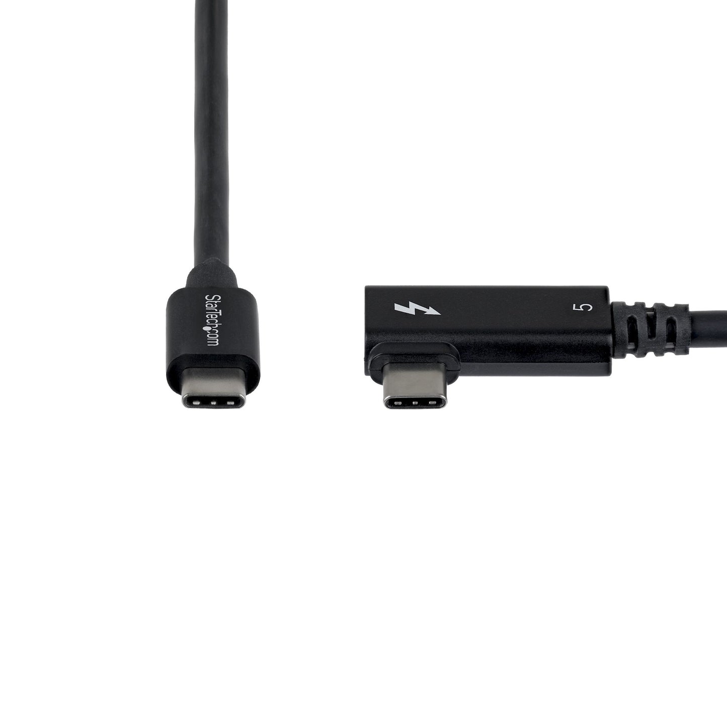 StarTech.com 2.6ft (80cm) Right Angle Thunderbolt 5 Cable, 80Gbps/Up to 120Gbps