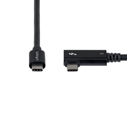 StarTech.com 2.6ft (80cm) Right Angle Thunderbolt 5 Cable, 80Gbps/Up to 120Gbps