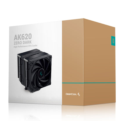 DeepCool AK620 ZERO DARK Processor Air cooler 12 cm Black 1 pc(s) Cooling