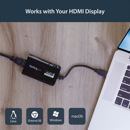 StarTech.com USB 3.0 to HDMI Adapter - DisplayLink Certified - 1080p (1920x1200) Hub
