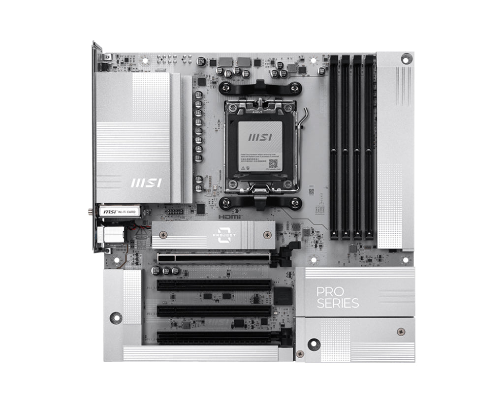 MSI AM5 PRO B850M-A WIFI PZ M-ATX AMD B850 Socket AM5 micro ATX Motherboard