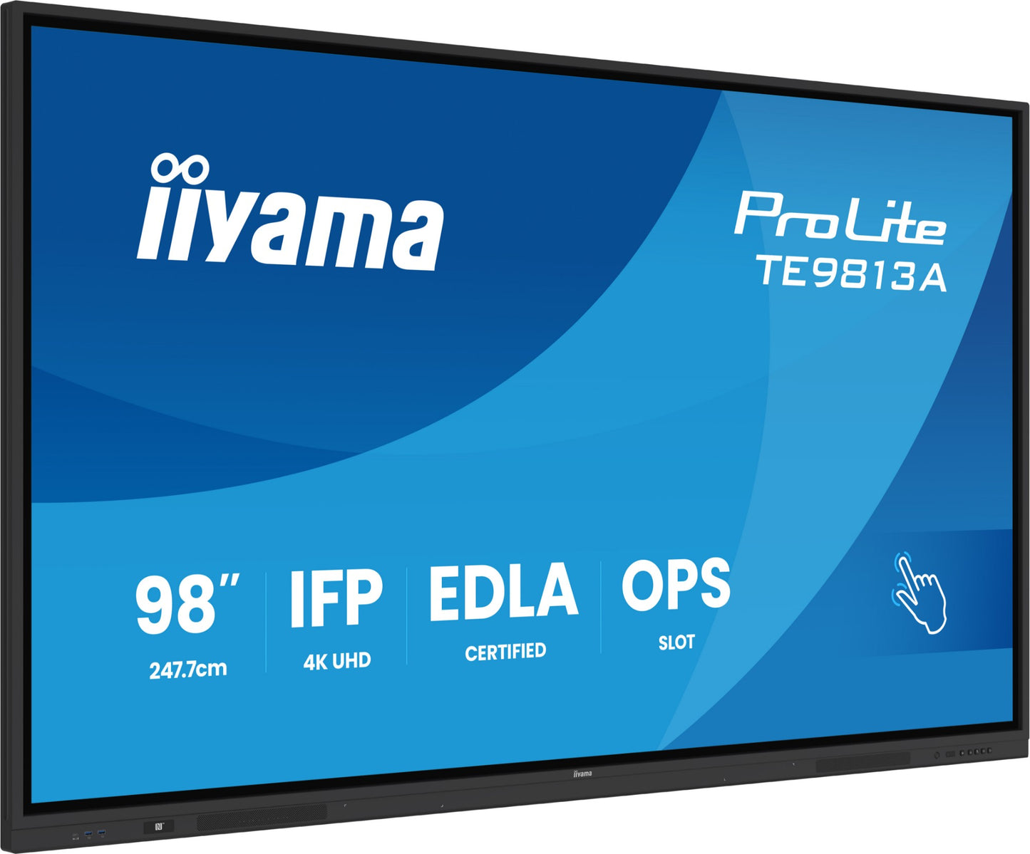 iiyama TE9813A-B2AG Signage Display Kiosk design 2.48 m 4K UHD IPS Touch Monitor