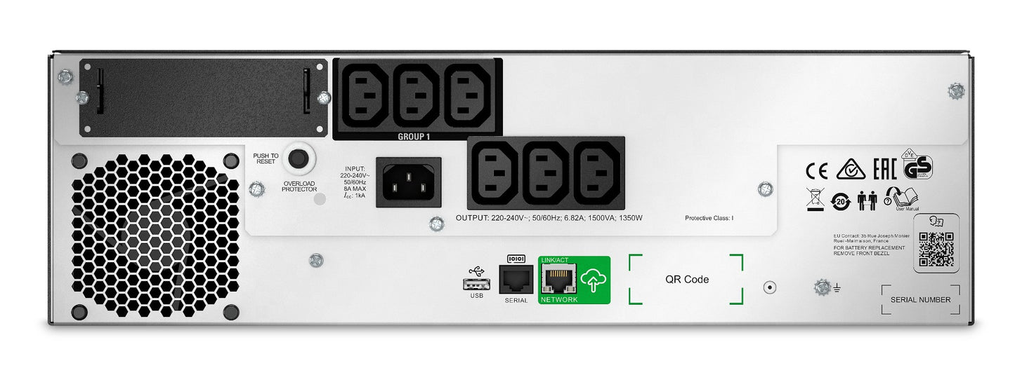 APC Smart-UPS 1500VA Line-Interactive Rackmount UPS (0RMI3UC)