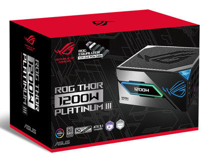 ASUS ROG -THOR-1200P3-GAMING-E power supply unit 1200 W 24-pin ATX ATX Black