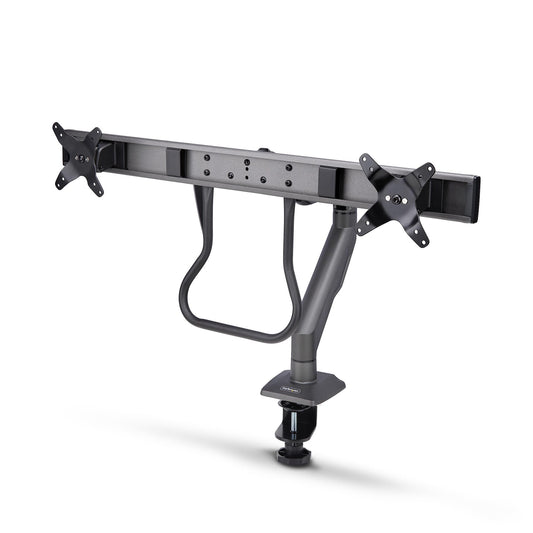 StarTech.com Desk Mount Dual Monitor Arm with Crossbar, Up To 27" Displays, VESA