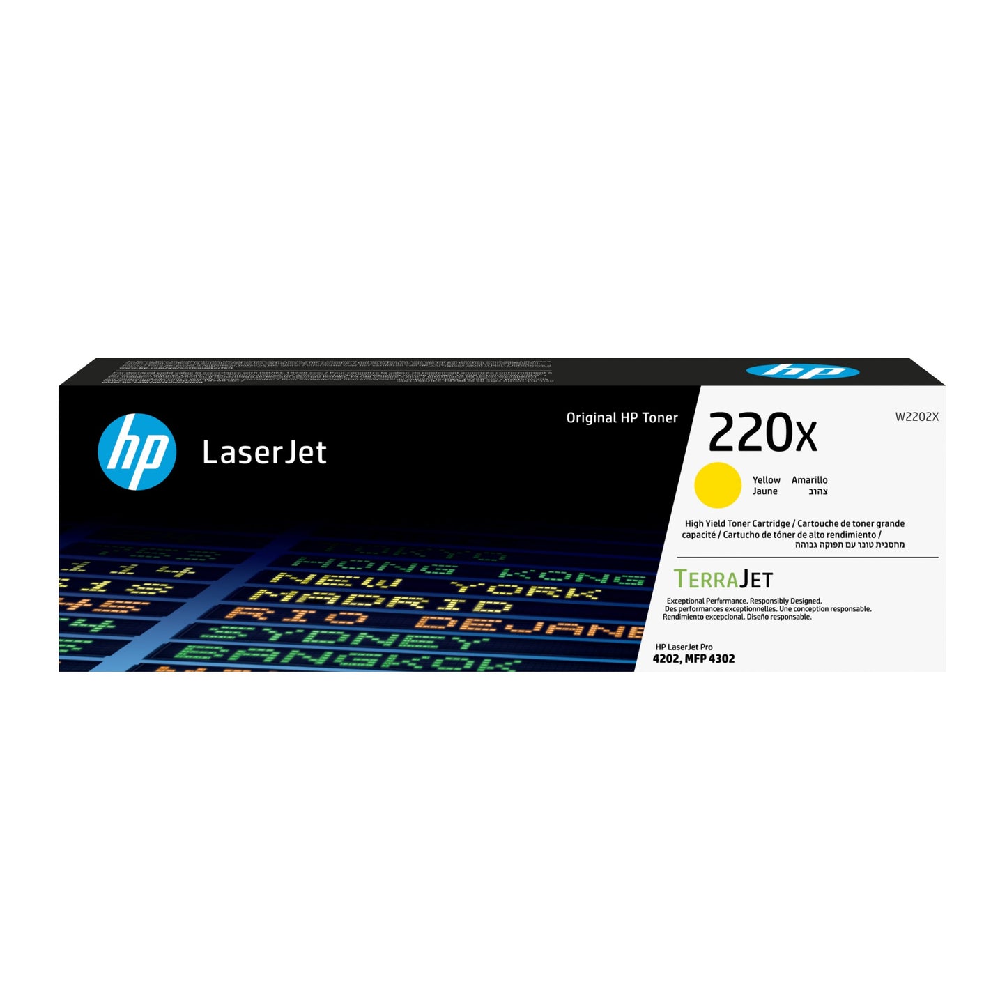 HP W2202X/220X Yellow Toner Cartridge (5.5K pages)