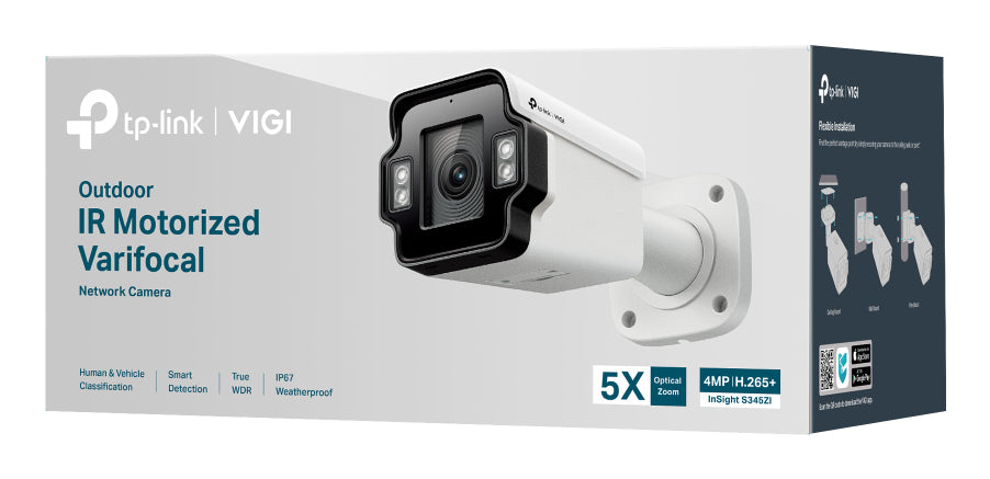 TP-LINK VIGI InSight S345ZI Bullet IP security camera Outdoor 2688 x 1520 pixels Wall