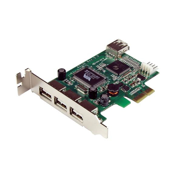 StarTech.com 4 Port PCI Express Low Profile High Speed USB Card Hub