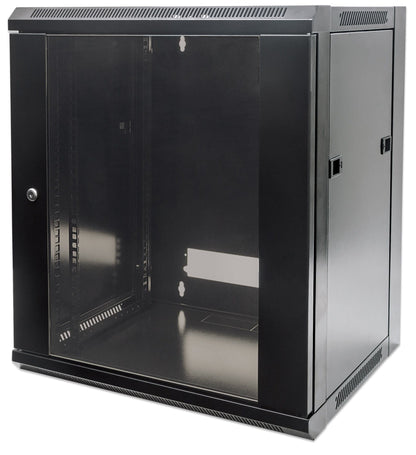 Intellinet 19" Network Cabinet - Wall Mount (Standard), 12U, 450mm Deep, Black Rack