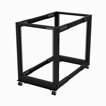 StarTech.com 15U 4-Post Server Rack, 19in Open Frame Rack with 40in (101cm) Mounting