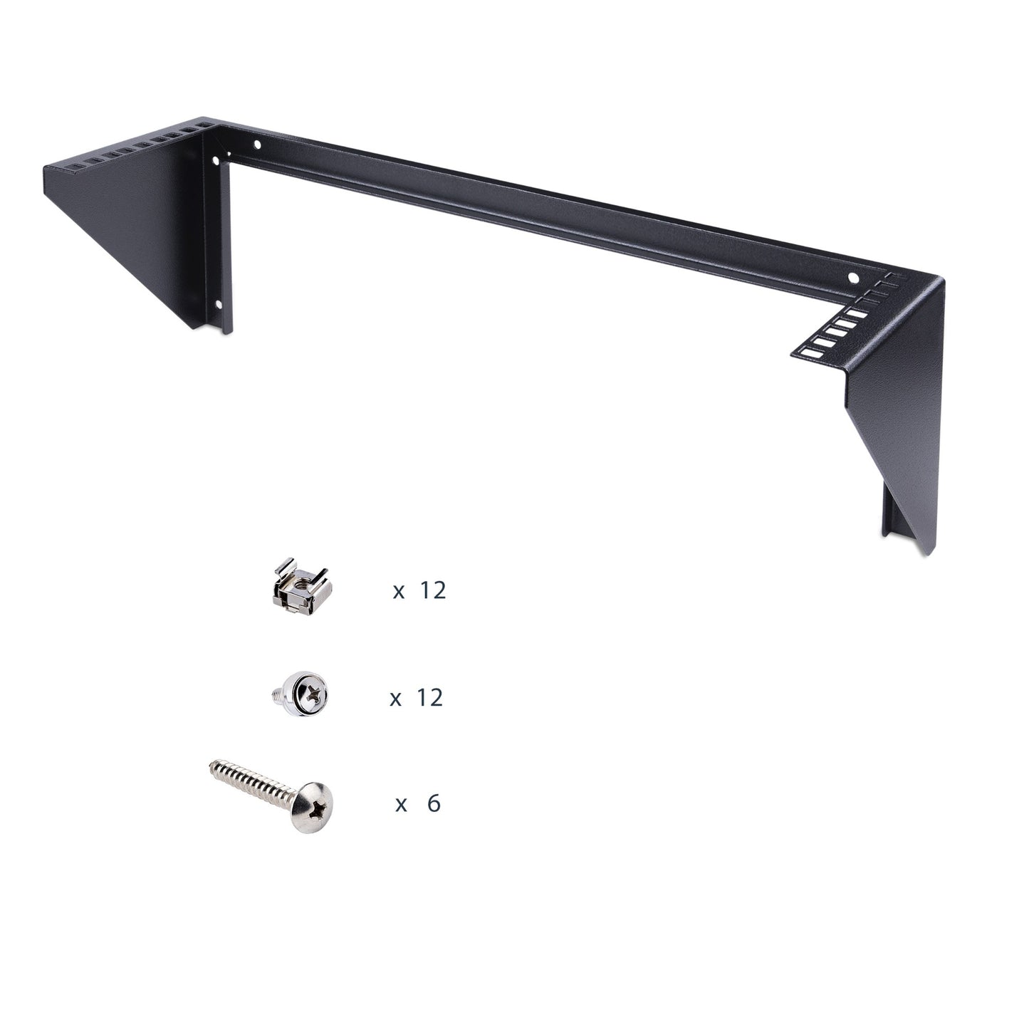 StarTech.com 3U 19” Wall Mount Vertical Rack Bracket, Wall Mount Patch Panel Bracket