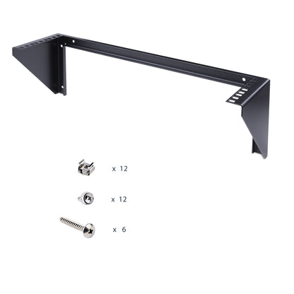 StarTech.com 3U 19” Wall Mount Vertical Rack Bracket, Wall Mount Patch Panel Bracket