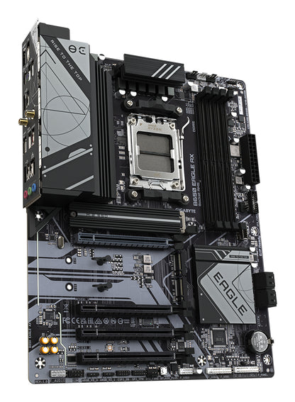 Gigabyte B650 EAGLE AX Motherboard - AMD Ryzen 9000 Series CPUs, 12+2+2 Phases VRM