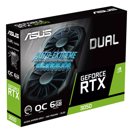 ASUS Dual GeForce RTX 3050 6GB GDDR6 Graphics Card