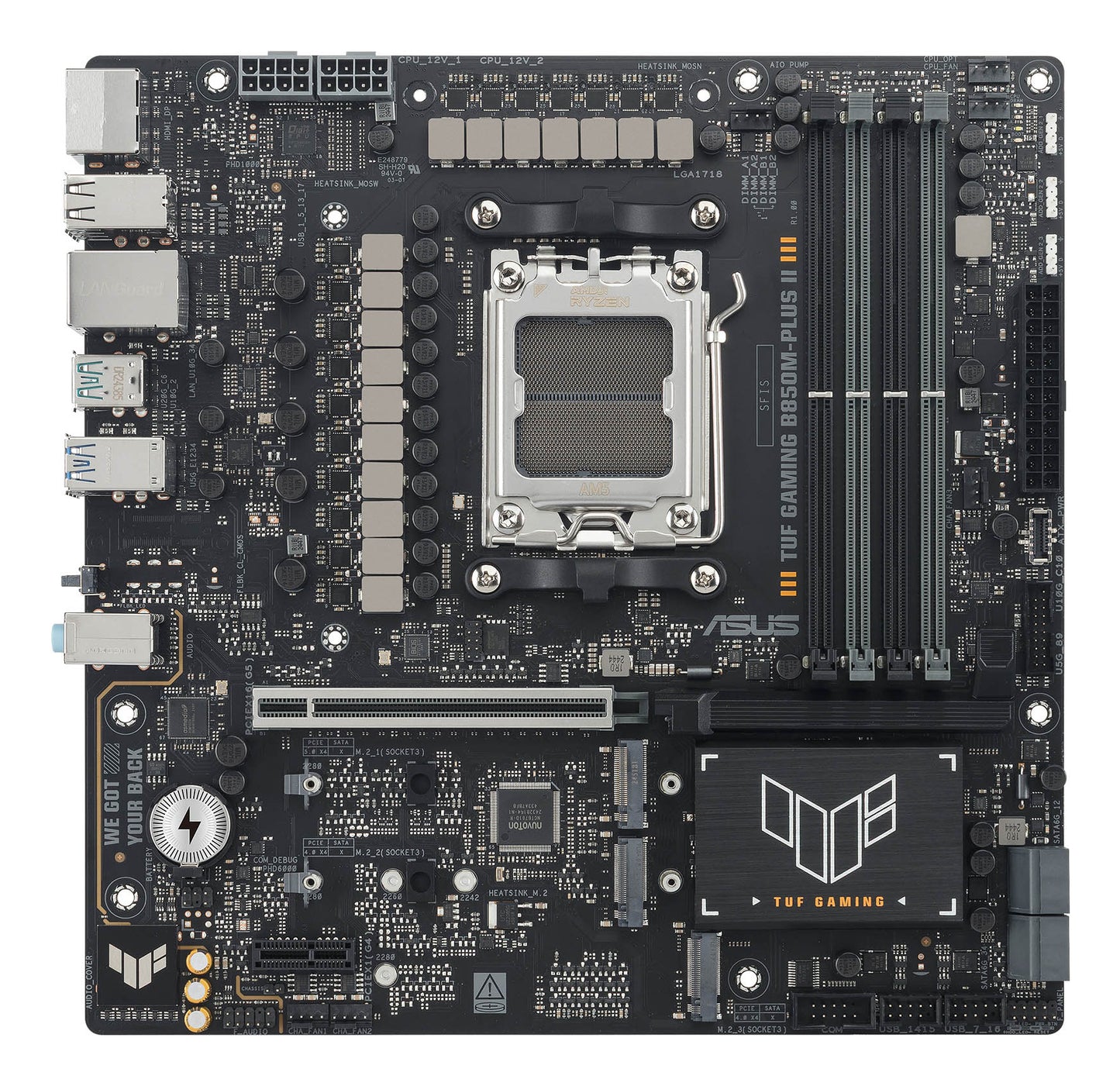 ASUS TUF GAMING B850M-PLUS II AMD B850 Socket AM5 micro ATX Motherboard