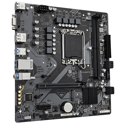 Gigabyte B760M E Motherboard - Supports 14th Gen. Intel Core CPUs, 6+1+1 phases VRM